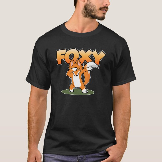 Camiseta Dab Dabbing Dancing Disco Foxy Fox (Frente)