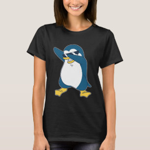 Camiseta Dab Dance Dabbing Penguin com óculos escuros