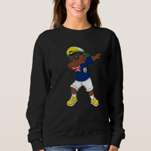 Camiseta Dab Dance De Meninos Turks E Caicos Flag Kids