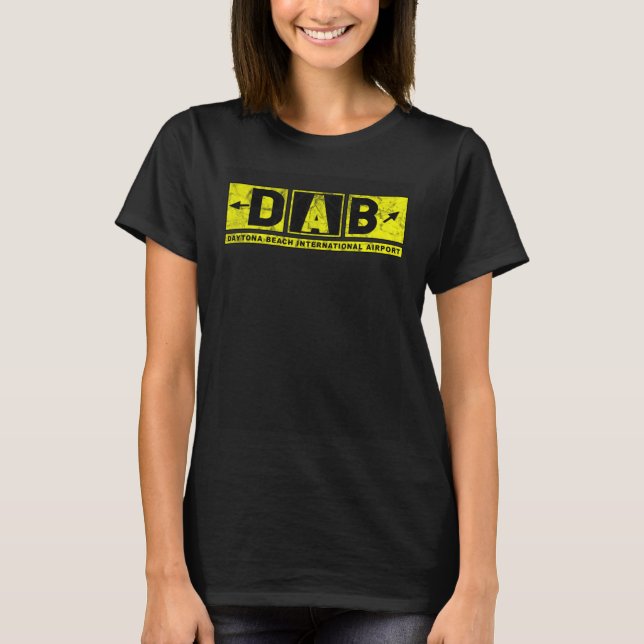 Camiseta DAB Daytona Beach Int l Airport Taxiway Sign Pilot (Frente)