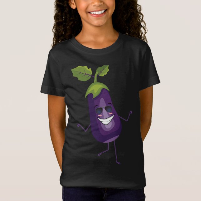 Camiseta Dab EggPlant Dancing Dabbing Fruta (Frente)