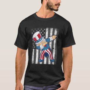 Camiseta Dab for Freedom Dabbing Tio Sam Patriotic USA 4t