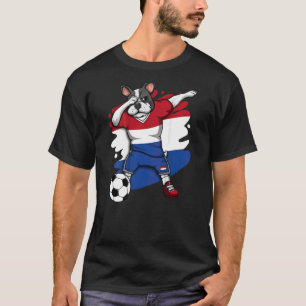 Camiseta Dab French Bulldog Netherlands Soccer Fans Jersey