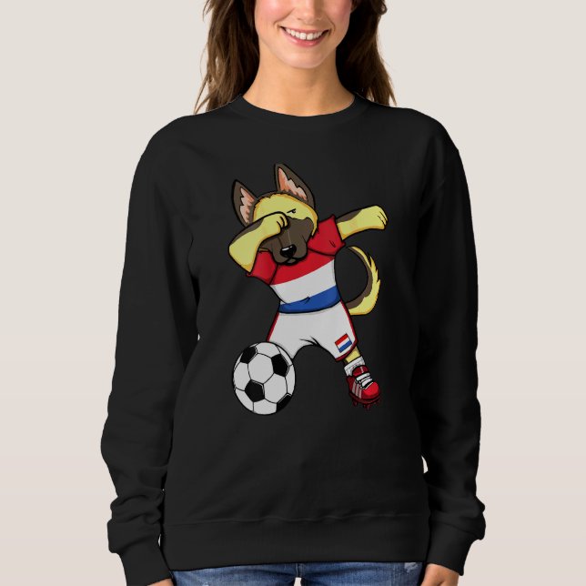 Camiseta Dab German shepherd Netherlands Soccer Fans Jersey (Frente)