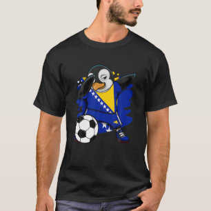 Camiseta Dab Penguin Bósnia Herzegovina Soccer Fans Jersey
