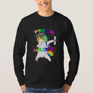 Camiseta Dab Unicorn Pre K Boné de formatura Nails Para Gi