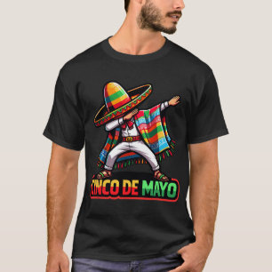 Camiseta Dabando Poncho Mexicano Festa Cinco De Mayo 2