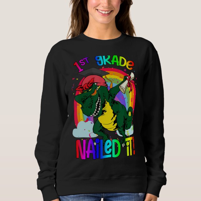 Camiseta Dabbing 1rua Graduação Rex Dinossaur Grau Dinossau (Frente)