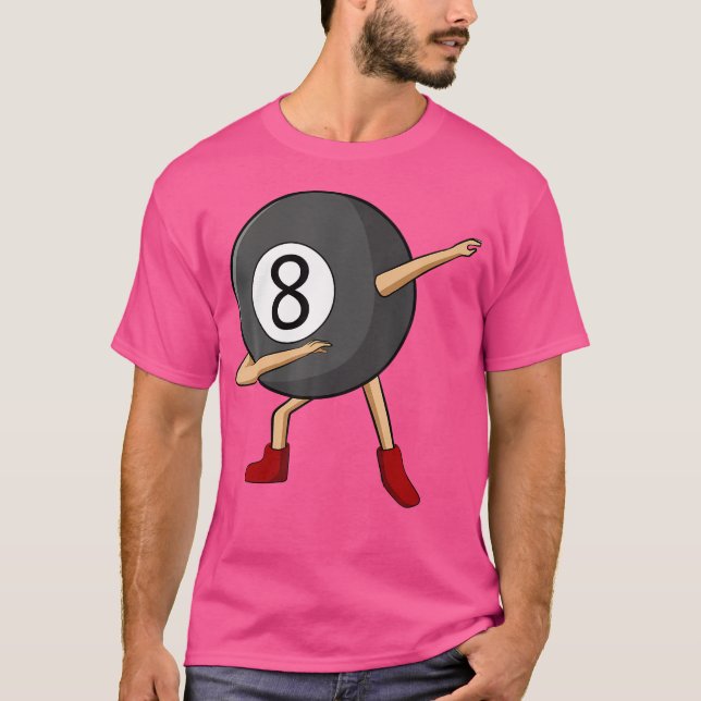 Camiseta Dabbing 8 Ball Piscina Billiards (Frente)