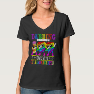 Camiseta Dabbing Através De 100 Dias De Pavilhão Do Jardim
