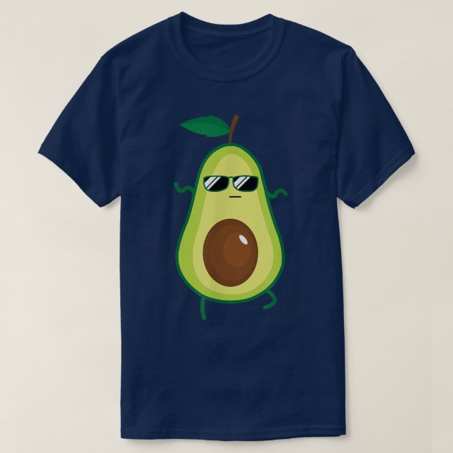 Camiseta Dabbing Avocado Funny Vegan Comida Sobre Teus Kids (Frente do Design)