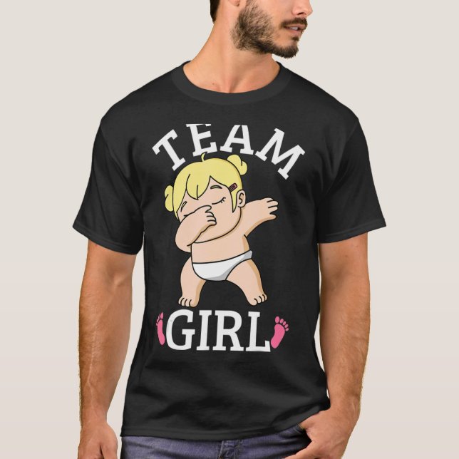 Camiseta Dabbing Baby Girl Group Outfit Team Girl (Frente)