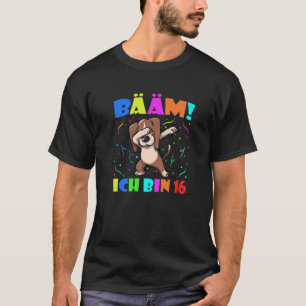 Camiseta Dabbing Beagle Bääm Ich Caixa 16 - Kids 16º Birthd