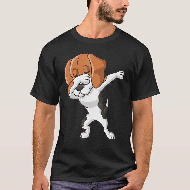 Camiseta Dabbing Beagle Dabbing Dog Beagle Tee (Frente)