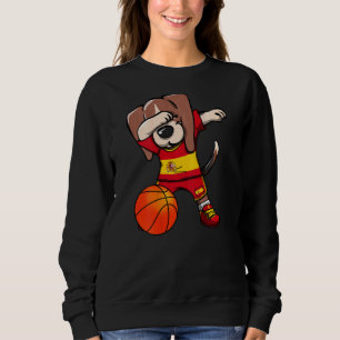 Camiseta Dabbing Beagle Dog Espanha Jersey Basquetebol espa