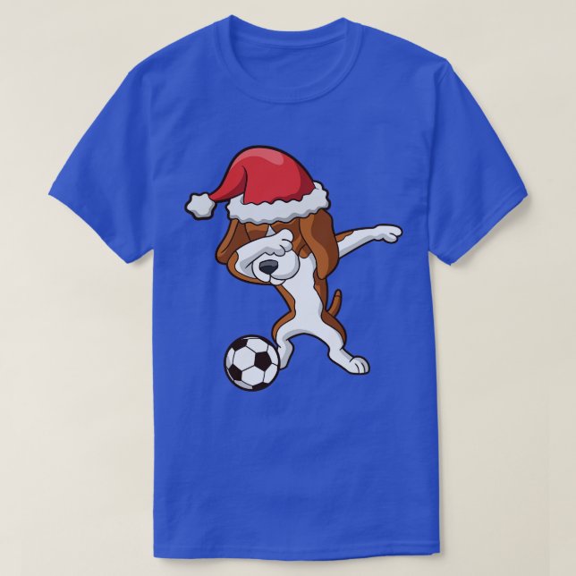 Camiseta Dabbing Beagle Santa Claus Natal (Frente do Design)