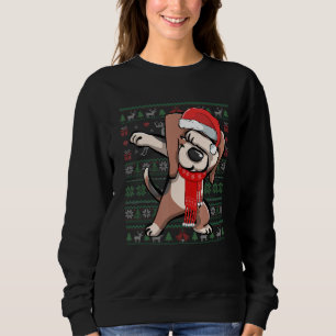 Camiseta Dabbing Beagle Ugly Christmas Sweater Festa Engraç