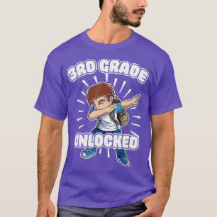 Camiseta Dabbing Boy 3rd Grade Unlocked Student Back To