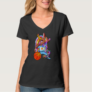 Camiseta Dabbing Brown Skin Unicorn Argentina Basbol Je