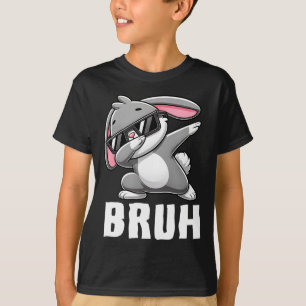 Camiseta Dabbing Bunny Bruh Memória Day Dab Bunny Teens