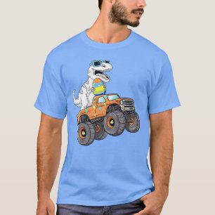 Camiseta Dabbing Bunny Felz pascoa Monster Truck Lovers Ki