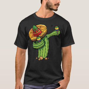 Camiseta Dabbing Cactus Shirt Cinco de Mayo Fiesta Mexicano