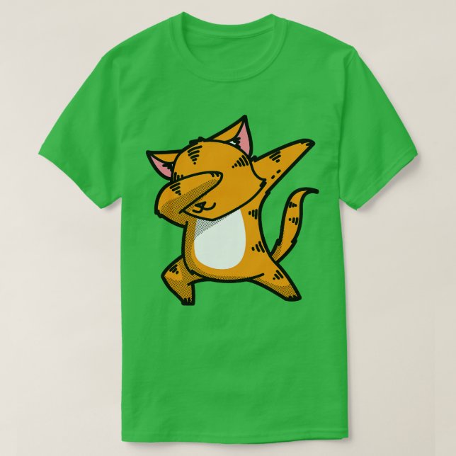 Camiseta Dabbing Cat (Frente do Design)