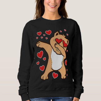 Camiseta Dabbing Cat Feline Valentine's Day Love Relationsh