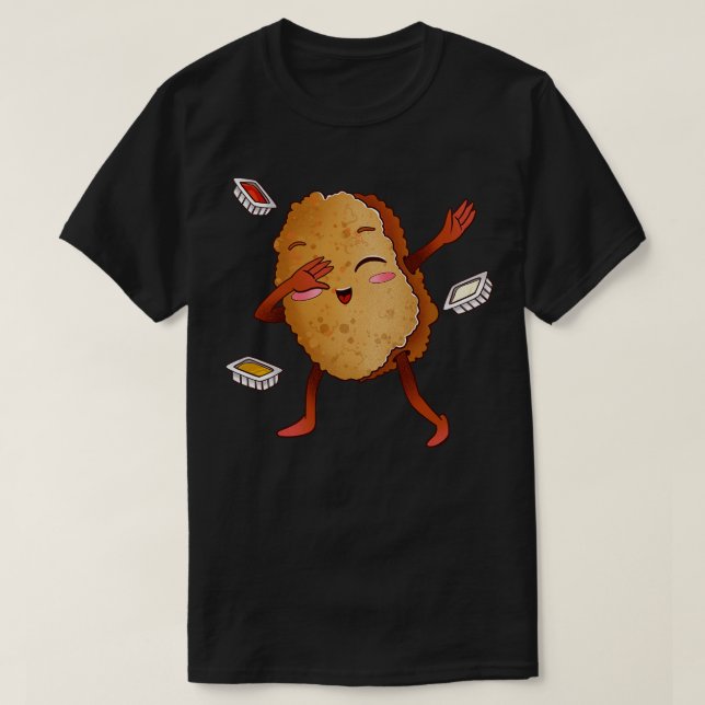 Camiseta Dabbing Chicken Nugget (Frente do Design)