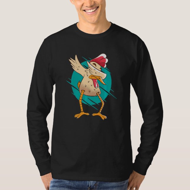 Camiseta Dabbing Chicken  Rooster (Frente)