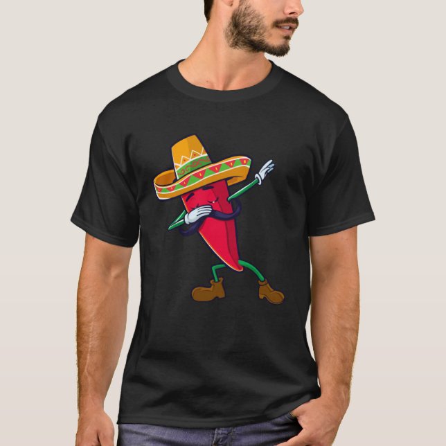 Camiseta Dabbing Chili Mexican Pepper Dab (Frente)