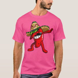 Camiseta Dabbing Chili Pepper Shirt Chili Hoje Hot Jalapen