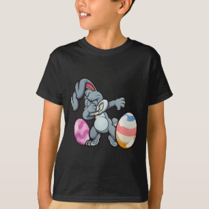 Camiseta Dabbing Coelho de Páscoa Premium Tri-blend