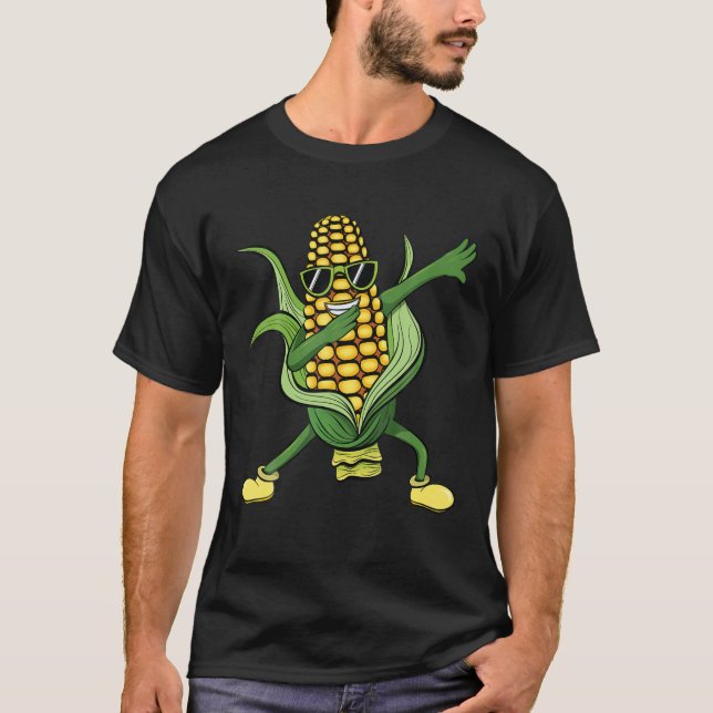 Camiseta Dabbing Corn Cob | Dancing Corn Farm Farmer Gift (Frente)