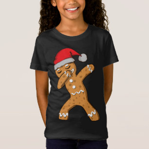 Camiseta Dabbing Dab Gingerbird Man Christmas