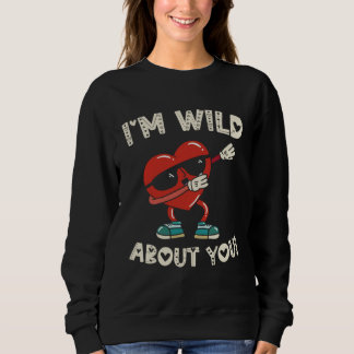 Camiseta Dabbing Dab Heart I`m Wild about You Valentines Da