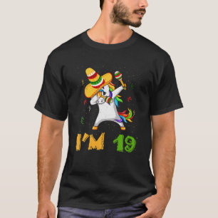 Camiseta Dabbing Dab Unicorn Age 19 Anos Nascer Cinco