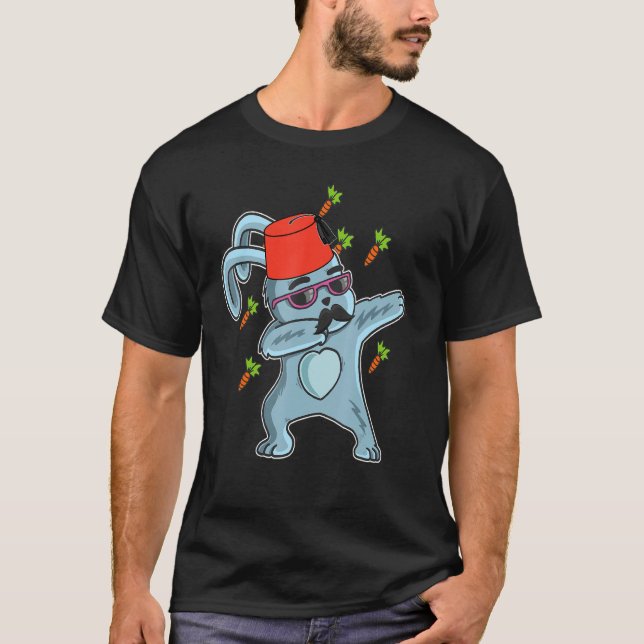 Camiseta Dabbing Dabbing Dab Day Páscoa Bunny Boy Stu (Frente)