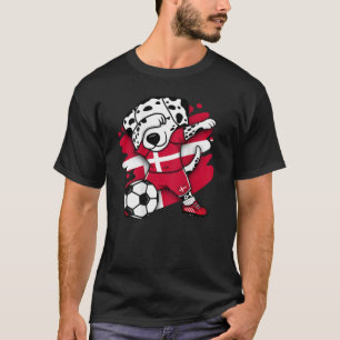 Camiseta Dabbing Dalmaciano Dinamarca Soccer Fans Jersey