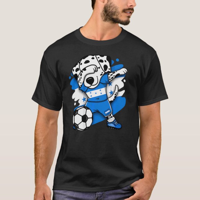 Camiseta Dabbing Dalmaciano Honduras Soccer Fans Jersey Foo (Frente)