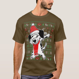Camiseta Dabbing Dalmaciano Ugata Christmas Sweater Engraça