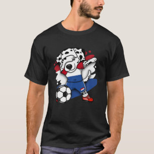 Camiseta Dabbing Dalmatian Netherlands Soccer Fans Jersey F