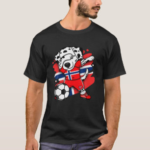 Camiseta Dabbing Dalmatian Norway Soccer Fans Jersey