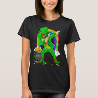 Camiseta Dabbing Dance Irish Shamrock St Patricks Day   1