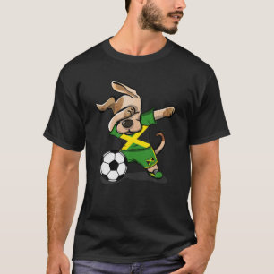 Camiseta Dabbing Dog Jamaica Soccer Fans Jersey Jamaican Fo