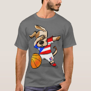 Camiseta Dabbing Dog Puerto Rico Basball Fans Jersey Spo
