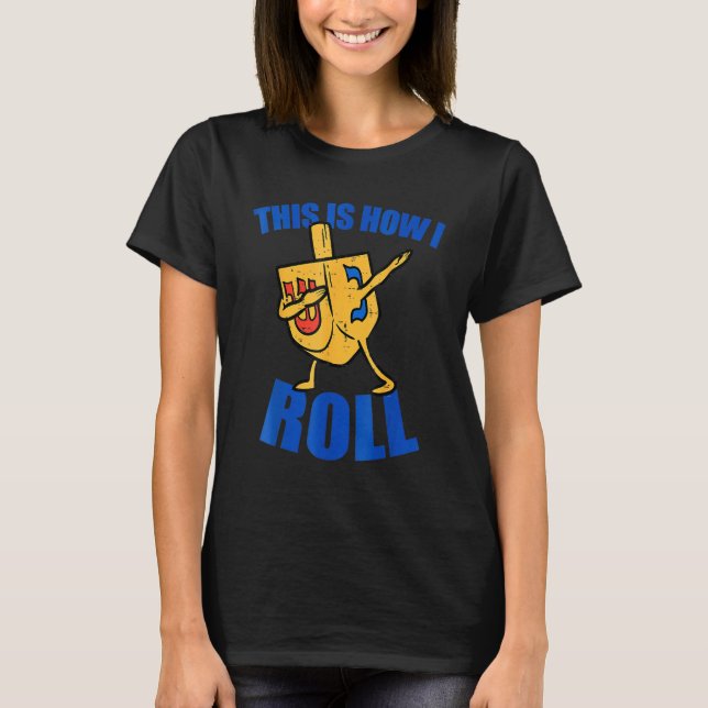 Camiseta Dabbing Dreidel Ugly Hanukkah  Chanukah Men Women  (Frente)
