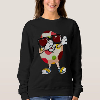 Camiseta Dabbing Easter Egg Sunglasses Boys Kids Girls Hunt