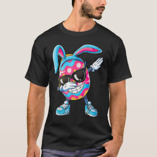 Camiseta Dabbing Easter OvoBoys Crianças Meninas Caçam Coel