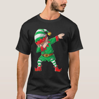 Camiseta Dabbing Elf Squad Boys Kids Família Xmas Matando X